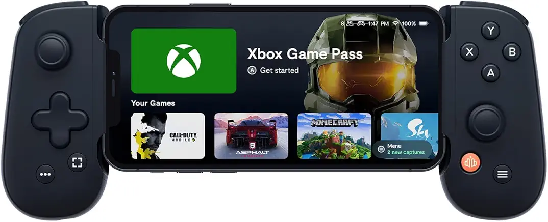 Backbone One Mobile Gaming Controller for iPhone – Turn Your iPhone into a Handheld Gaming Console – Play Xbox, Playstation, COD Mobile, Apple Arcade & More (GEN 1_ Black)