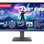 Lenovo LOQ 24-10 | 23.8″ (60.45cm) FHD (1920×1080) IPS 200Hz Gaming Monitor | 0.5ms, HDR10 Compliance, AMD FreeSync, 99% sRGB, 2xHDMI 2.1 TMDS, 1xDP 1.4| Tilt | Lunar Grey | 68F1GACBIN