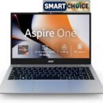 Acer Smartchoice Aspire One, AMD Ryzen 3-7320U, Office 2024 + M365 Basic, 8GB LPDDR5 RAM/ 256GB SSD, 14.0″/35.56cm TN HD Display, Win 11 Home, Pure Silver, 1.48KG, A114-43, Thin and Light Laptop