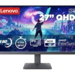 Lenovo LOQ 27Q-10 | 27″ (68.5cm) QHD (2560×1440) IPS 180Hz Gaming Monitor | 0.5ms, HDR10 Compliance, AMD FreeSync, 99% sRGB, 2xHDMI 2.1 TMDS, 1xDP 1.4| Tilt | Lunar Grey | 68F3GACBIN